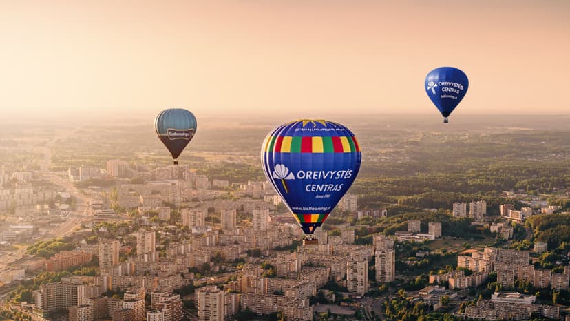 Skrydis oro balionu Šiaulių apylinkėse su „Oreivystės centru – Ballooning.lt“