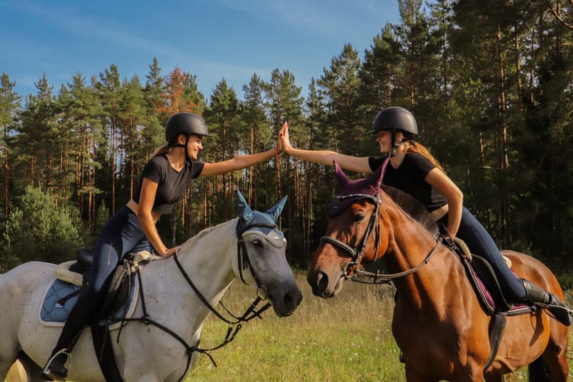Popietė su žirgais Trakų apylinkėse DVIEM