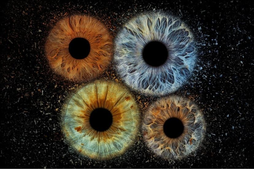 Skaitmeninė 3 akių rainelių nuotrauka studijoje „Akių fotografija“