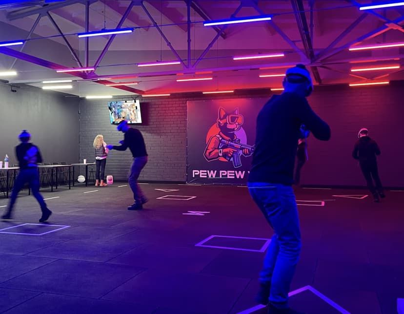 VR žaidimas PEW PEW studijoje (iki 12 asm.)